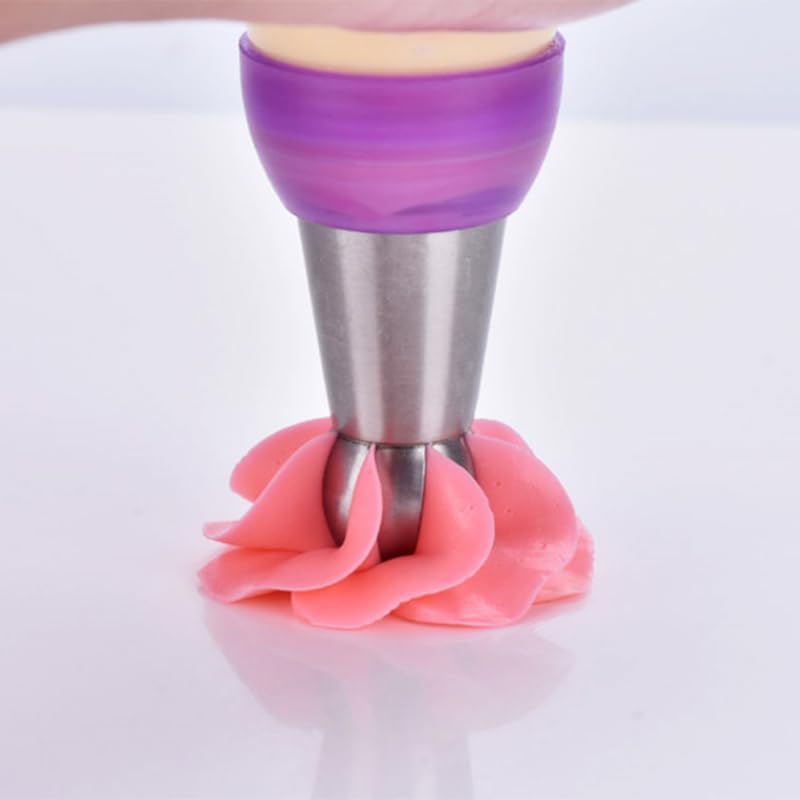 27 Pcs Stainless Steel Seamless Russian Flower Ball Piping Tips Set - Image 6