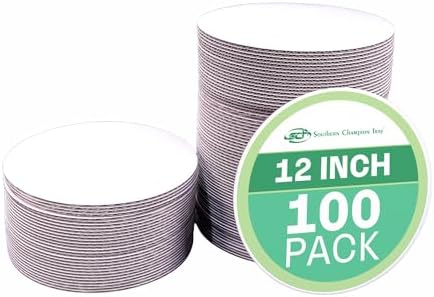 SCT Bright White Cake Circles, 12" Diameter, White, Paper, 100/Carton by SouthernChampionTray