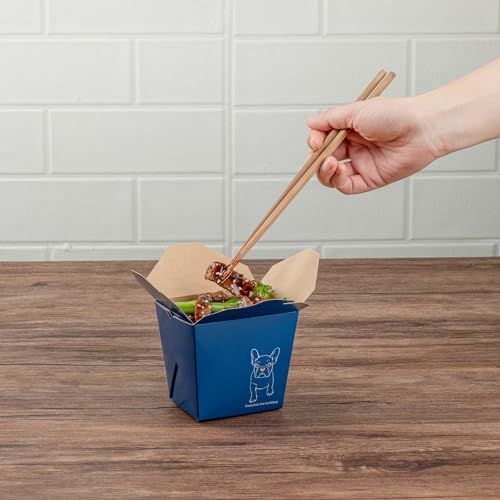 Restaurantware 16 oz Paper Square Noodle Take Out Container, 200 Ct - Image 5