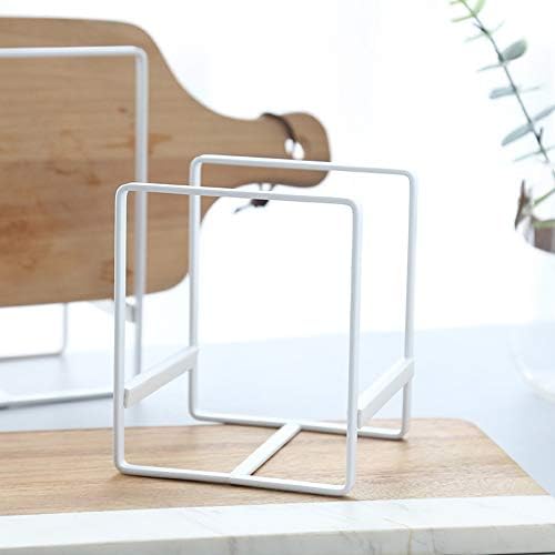 2PCS Plate Holders Organizer, Metal Dish Storage Dying Display Rack for Cabinet, Counter and Cupboard - White - Image 4