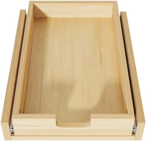 Pull Out Cabinet Organizer, 11''W×21''D Sliding Drawers for Cabinets, Soft Close Slide Out Wooden Pull out Drawers, Base Cabinet Organization for Kitchen, Pantry, Bathroom - Image 2