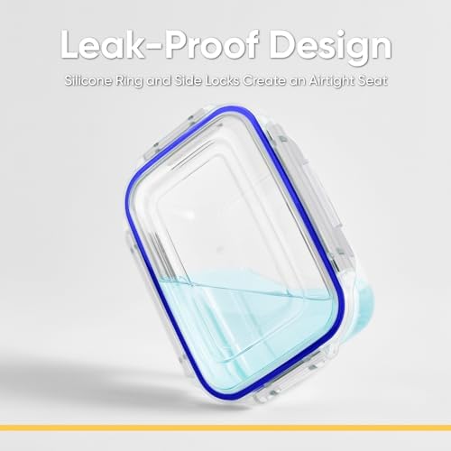 Superio Plastic Food Storage Container Set, BPA Free, Sealed Containers with Airtight Lids for Pnatry, Cupboard, and Fridge- Microwave and Dishwasher Safe (10) (3_Pack) - Image 3