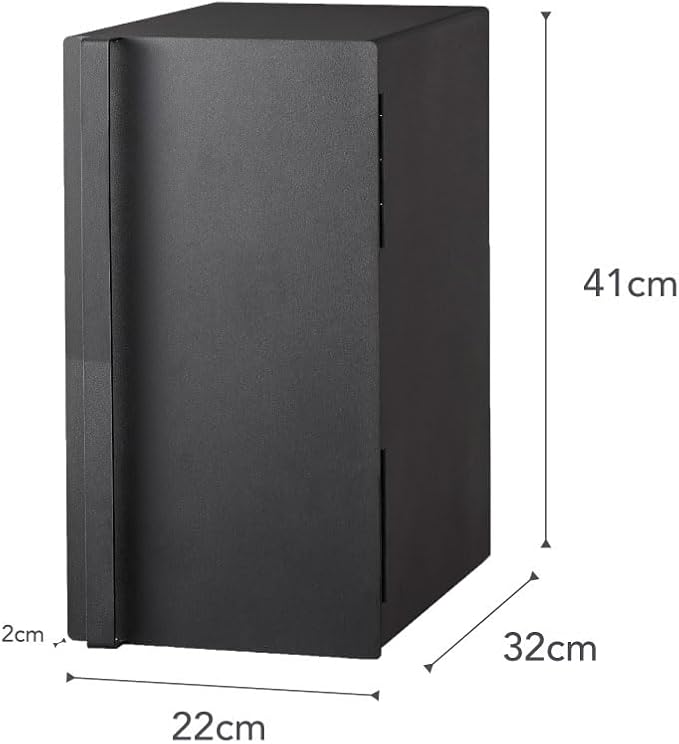 YAMAZAKI Home Tower Bread Box Keeper Holder Container, Metal Bread Holder Saver, Slim Space Saving Counter Storage - Steel - Image 9