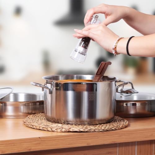 Serenk Pots and Pans Set Stainless Steel, Non Stick, 5 Pieces, Non Toxic Cokware, Induction Cookware, w/Pots & Pans & Saucepans, Cooking Sets Pots and Pans (Stainless Steel 5 Pc) - Image 4