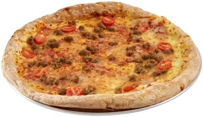 Restaurantware 14 Inch Aluminum Pizza Pan 72 Count Wide Rim Silver Pizza Pan, Heat Conductive Round Pizza Tray, Lightweight Corrosion-Resistant Serving Tray For Restaurant Or Home Use by Restaurantware