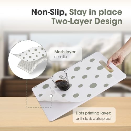 Beautysaid Shelf and Drawer Liner for Kitchen Cabinet Non Adhesive Non Slip - Image 2