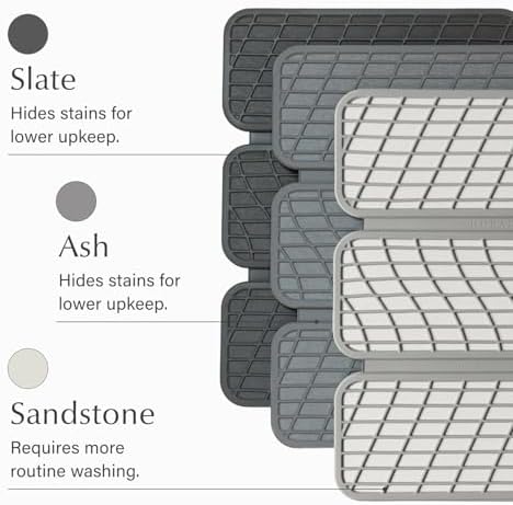 Dorai Home Dish Pad - Collapsable Stone Dish Drying Mat with Diatomaceous Earth for Quick Drying - Ultra Absorbent - Encased in Silicone - Eco-Friendly, Foldable - Original 19.9"x15.2", Slate - Image 5