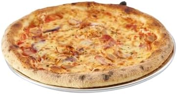 Restaurantware 10 Inch Aluminum Pizza Pan 72 Count Wide Rim Silver Pizza Pan, Heat Conductive Round Pizza Tray, Lightweight Corrosion-Resistant Serving Tray For Restaurant Or Home Use by Restaurantware