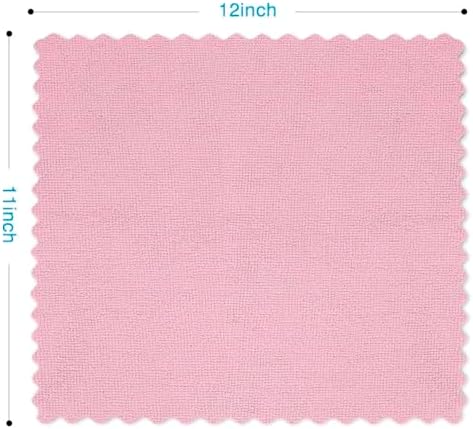 Orighty Microfiber Cleaning Cloth - 24 Pack, Pink Cleaning Rags 12x11 inch - Image 5