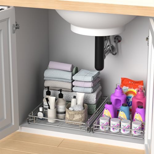 Pull Out Cabinet Organizer, 14.8” Slide Out Kitchen Organizers Storage - Image 7