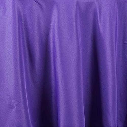 Balsa Circle 6 pcs 108 inch Purple Round Polyester Tablecloths Fabric Table Cover Linens for Wedding Party Banquet Reception Events Kitchen Dining - Image 2