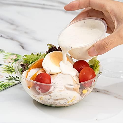 Restaurantware-Chef 101 2 Ounce Sauce Cups, 2000 Microwave-Safe Condiment Cups - Crack-Resistant, Disposable, Clear Plastic Portion Cup, For Samples, Sauces, Or Toppings, Lids Sold Separately - Image 5