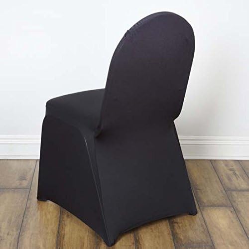 Tableclothsfactory 10PCS Black Stretchy Spandex Fitted Banquet Chair Cover Dinning Event Slipcover for Wedding Party Banquet Catering - Image 2