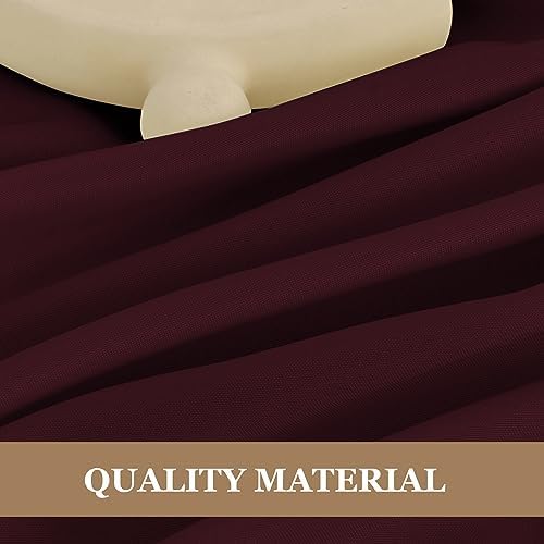 Fitable 6 Pack Burgundy Tablecloths 70x108 Inch for 6 Foot Rectangle Tables - Image 3