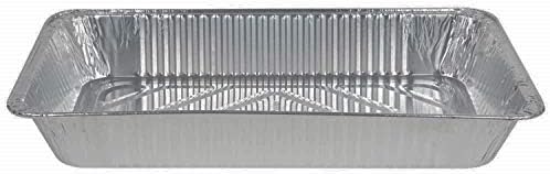 Tiger Chef Aluminum Foil Pans - Disposable Freezer to Oven Safe Containers for Takeout, Baking, Cooking, Storing and Freezing (75, 18 x 26) by TigerChef