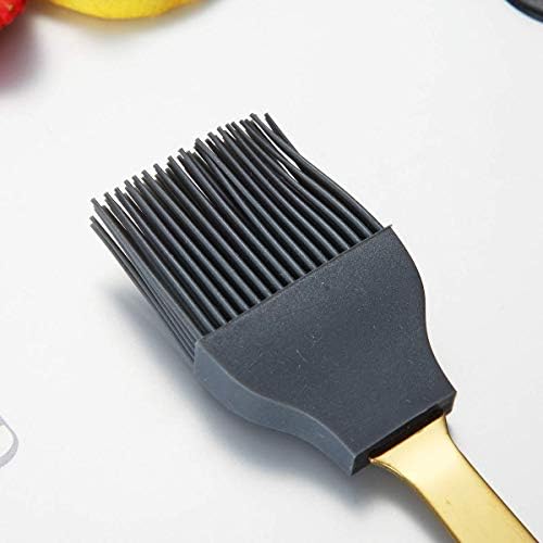 Berglander Gold Basting Brush, Kitchen Brush For Cooking With Titanium Gold Plating, Barbeque Brush, Pastry Brush, BBQ Brush, Dishwasher Safe, Easy to Clean - Image 3