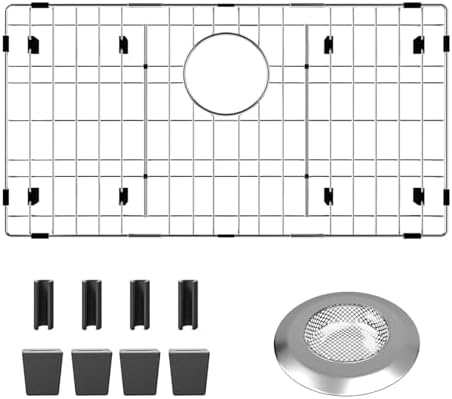 Sink Protectors for Kitchen Sink 26-1/8" x 14-1/8" with 1PCS Sink Strainer by Suzlon