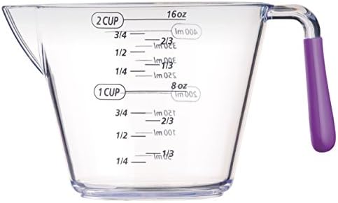 Colourworks Measuring Jug Set, 3-Piece Plastic Measuring Jug with 200, 400 and 900ml Jugs, Purple - Image 3