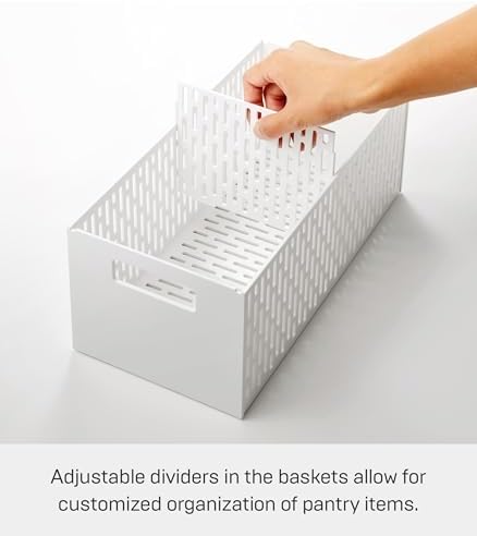 YAMAZAKI Home 2-Tier Storage Basket, Under-Sink Storage, ABS Plastic, White - Image 4