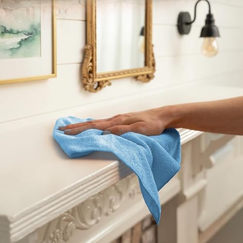 Avalon Towels Microfiber Cleaning Cloths (Value Pack of 12) - Size 12 x 12 Inches, Highly Absorbent Cleaning Rags, Lint Free, Reusable and Washable, Microfiber Towels for Cars - Image 4