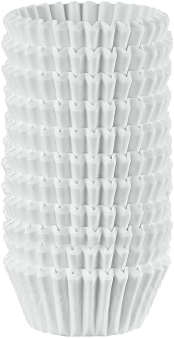 Comfy Package [Case of 25,000] Mini White Cupcake Liners, Food Grade & Grease-Proof, Baking Cups - Image 2