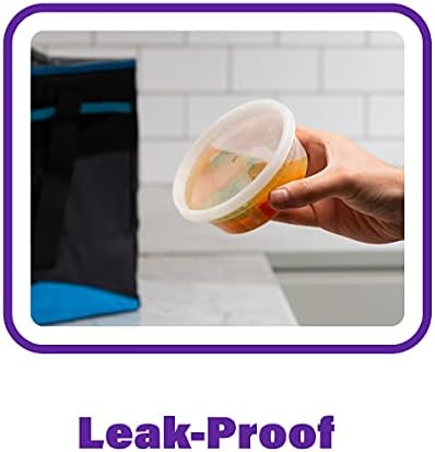 Pantry Value [Case of 240 8 oz. Plastic Food Storage Deli Containers with Lids, Disposable Soup Containers With Lids - Perfect for Storing Soups, Sauces, and Snacks - Image 5