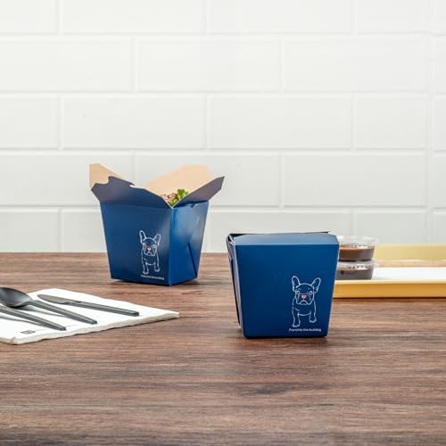 Restaurantware 16 oz Paper Square Noodle Take Out Container, 200 Ct - Image 4