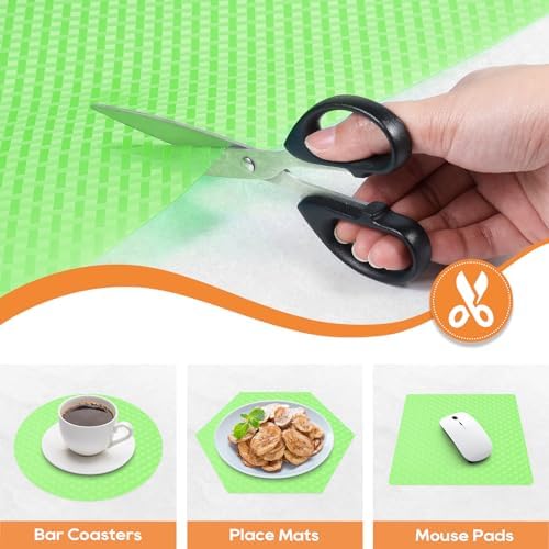 Shelf Liners for Kitchen Cabinets, Drawer, Fridge Liner Green 11.8"× 393.7" - Image 4
