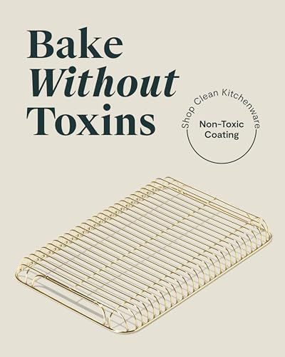 Caraway 9" x 13" Stainless Steel Cooling Rack | For Cooling Baked Goods, Icing, and More, Designed to Fit Into Our Large Baking Sheet - Image 2