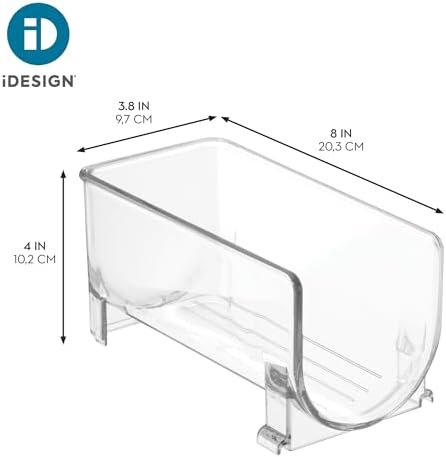 iDesign Stackable Bottle Holder, Set of 4, Clear | For Water or Wine Bottles - Image 4
