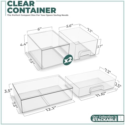 Sorbus Baby Bottle Organizer, Stackable Design (2 Small + 1 Wide) - Image 6