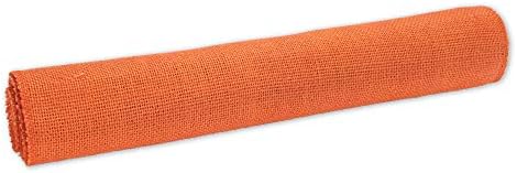 BambooMN Orange 15" x 88" Vintage Burlap Table Runner for Rustic Wedding Bridal Shower Bachelorette Graduation Party Table Decor Decorations, 30 Pieces - Image 3