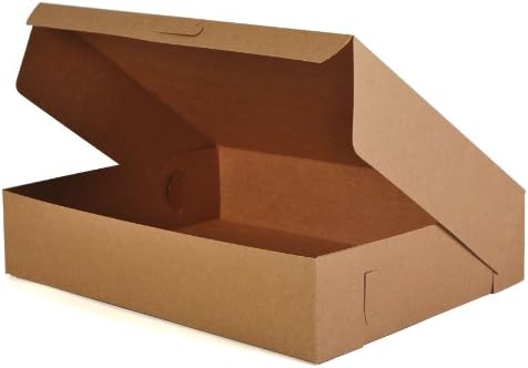 SCT Kraft One-Piece Non-Window Bakery Boxes, 19 x 14 x 4, Brown, Paper, 50/Carton - Image 4