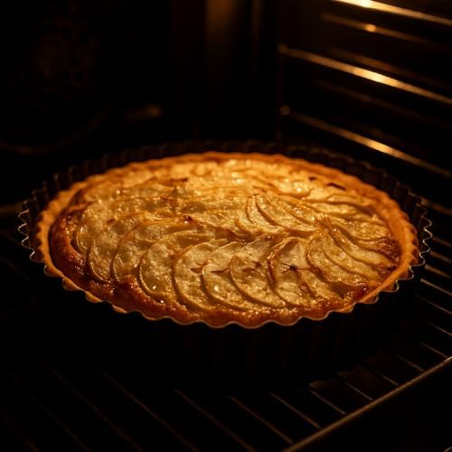 9.44 inch Deep Dish Pie Pan with Removable Bottom - Fluted Carbon Steel Tart Pan for Quiche Lorraine & Pies - Crispy Crust Baking Dish for Home Bakers - Image 6