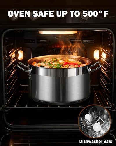 Cooks Standard Professional 9 Quart Stock Pot, Stainless Steel Dutch Oven - Image 6
