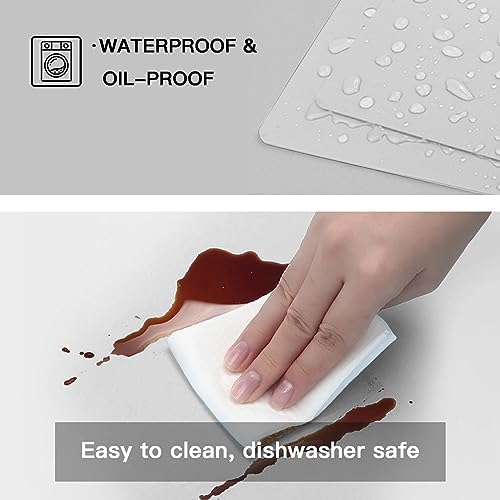 Silicone Mats for Kitchen Counter, 47.3"x23.6"x0.08" Largest Heat Resistant Mat Kitchen Island Waterproof 2MM Thick Countertop Protector Mat Nons-slip Extra Large Counter Mat (Semitransparent) - Image 3