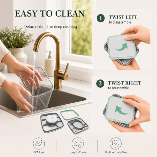 6-Piece Airtight Food Storage Containers, Clear Stackable Pop Lid | Two each of 0.5, 1.3 and 1.9 Qt; clear, stackable BPA-free food-grade pantry canisters with airtight one-touch pop lids set. - Image 3