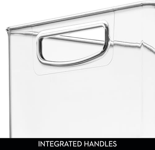 iDesign Stackable Storage Bin, Set of 4, Clear | Organizer Bin for Kitchen and Pantry, Made in USA - Image 5