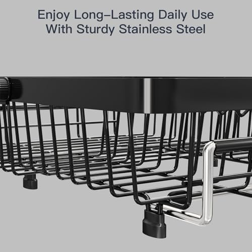 MAJALiS Dish Drying Rack Over The Sink with Utensil Holder - Image 5