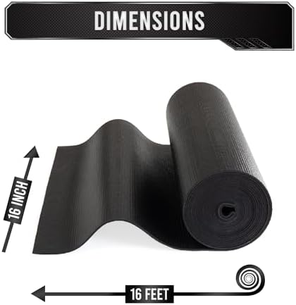 Precision Defined Professional Grade Tool Box Liner, 16 ft x 16", Black | Tool Box Drawer Liner, Shelf Liner Non Slip Mat, Thick Cabinet Shelf Liner, Toolbox Drawer Liner (Pack of 2) - Image 2