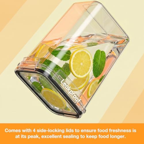 48PCS Airtight Plastic Food Containers with Lids(24 Lids &24 Containers) - Image 4