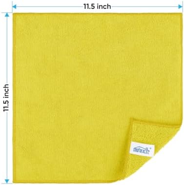 HOMEXCEL Yellow Microfiber Cleaning Cloth, Microfiber Towels for Car, 12 PK - Image 2