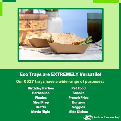 Southern Champion Tray 0517 #200 ECO Kraft Paperboard Food Tray, 2 lb Capacity (Case of 1000) - Image 3