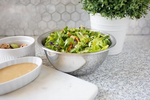 Fox Run Stainless Steel Small Mixing Bowl, 7.25 x 7.25 x 3.75 inches, Metallic - Image 3