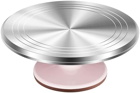 Kootek 71PCs Cake Decorating Supplies Kit with Aluminium Alloy Revolving Cake Stand (Pink) - Image 3