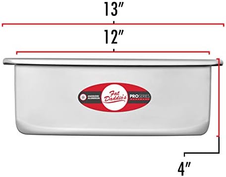 Fat Daddio's POB-12184 Anodized Aluminum Sheet Cake Pan, 12 x 18 x 4 Inch - Image 4
