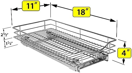 LYNK PROFESSIONAL® Pull Out Cabinet Organizer, Kitchen Slide Out Drawer - Image 5