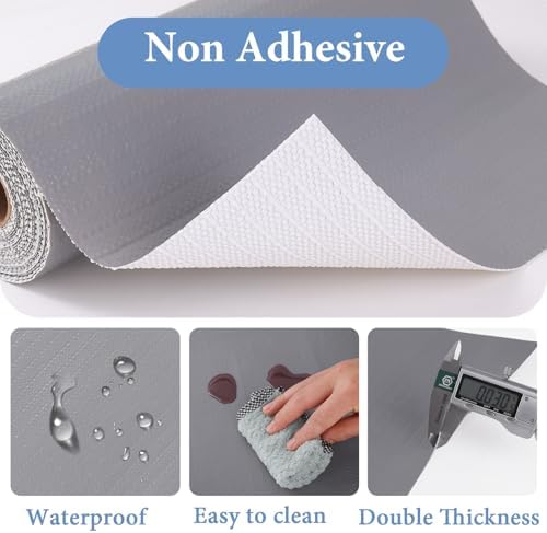 Shelf Liners for Kitchen Cabinets Non Adhesive Drawer Liner 23.6in x 20FT - Image 4