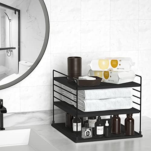 Upgraded Cabinet Organizers and Storage -Divided Compartment Holder for Plastic Bag, Wrap, Foil, Snack and Box for Kitchen and Pantry Organization and Storage, Kitchen Organization(Black) - Image 4
