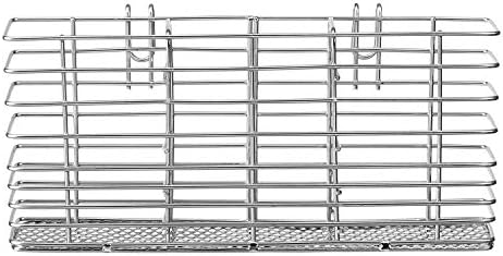 SANNO Stainless Steel Cutlery Utensil Holder Silverware Organizer Rack Dish Drying Rack with Stainless Steel Utensil Holder Large Dish Rack Drainer - Image 3